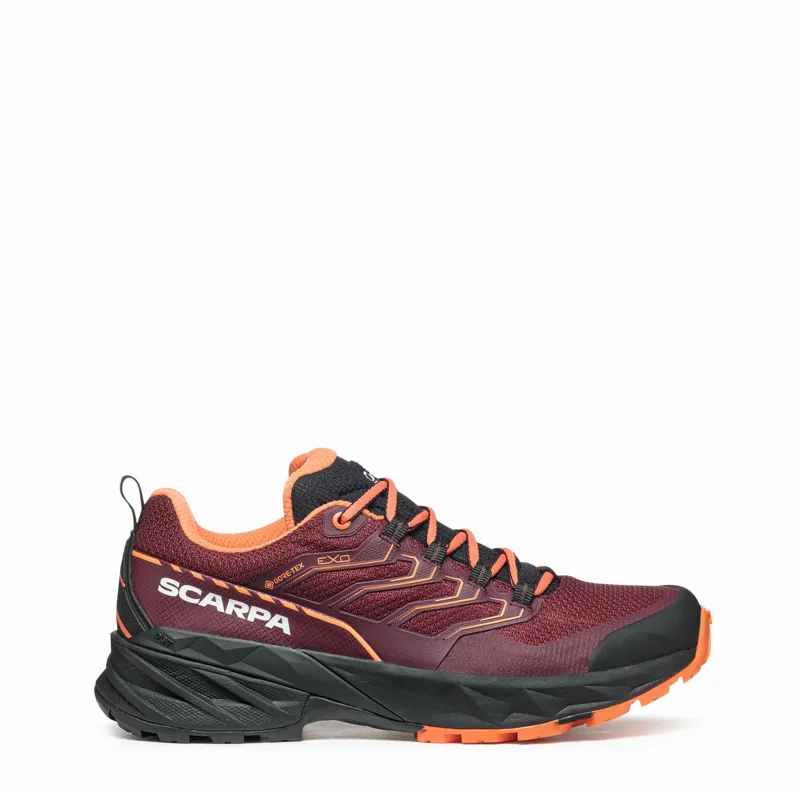 Scarpa Womens Rush GTX 2 Shoes - Burgandy-Dusty Orange-1